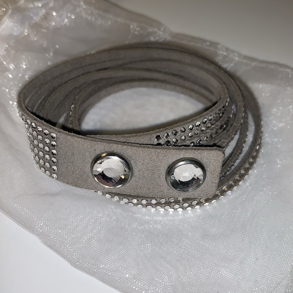 Swarovski Wrap Bracelet Grey - Picture 2 of 2